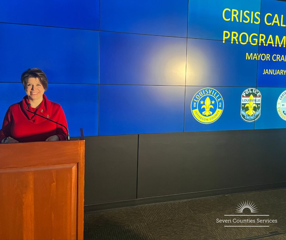 Nicole Wiseman speaking at press conference